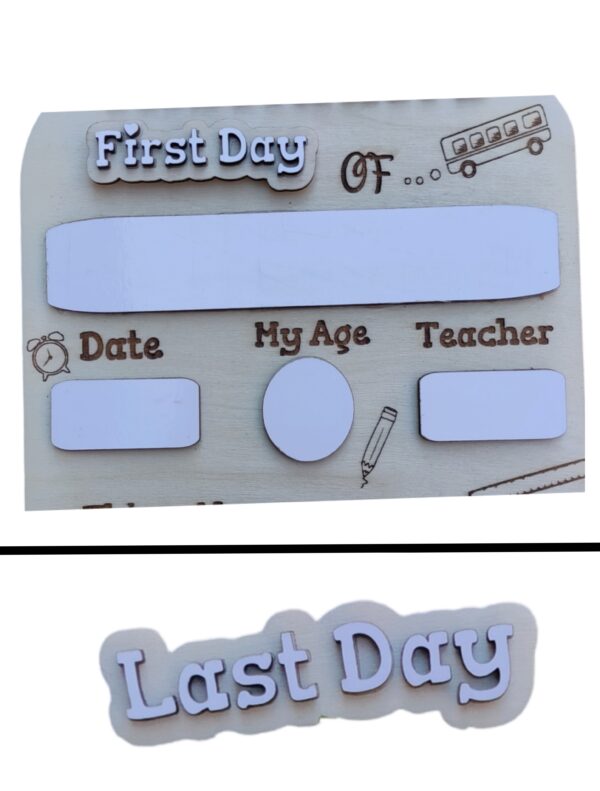 IMG_20250202_204548 Personalized First & Last Day Milestone Board – Kids Photo Prop