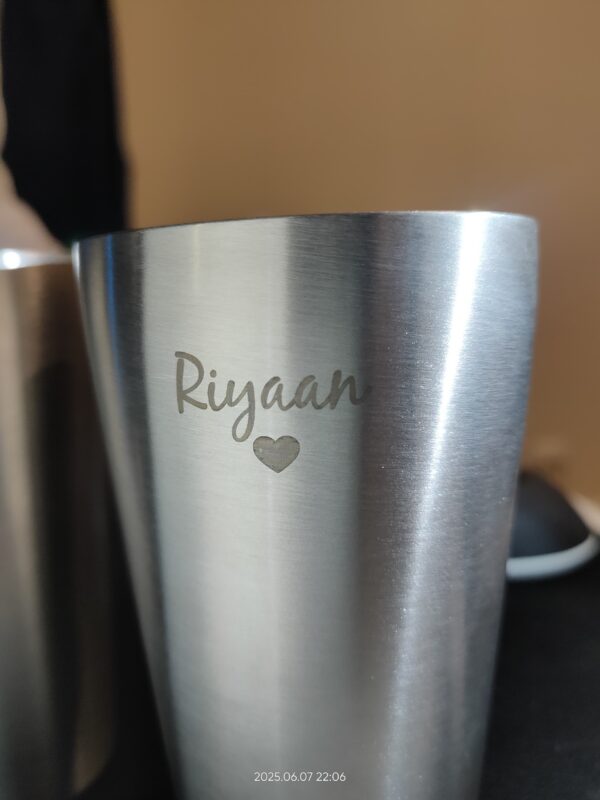 Engraved cup