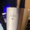 Personalised Small Stainless Steel Kids Cup – With Lid & Straw