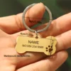 personalized dog keychain