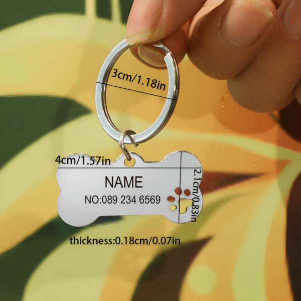 personalized dog keychain