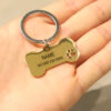 personalized dog keychain